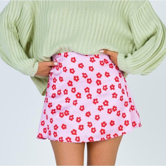 Princess Polly | Olton Mini Skirt Retro Flower - Picture 1 of 9